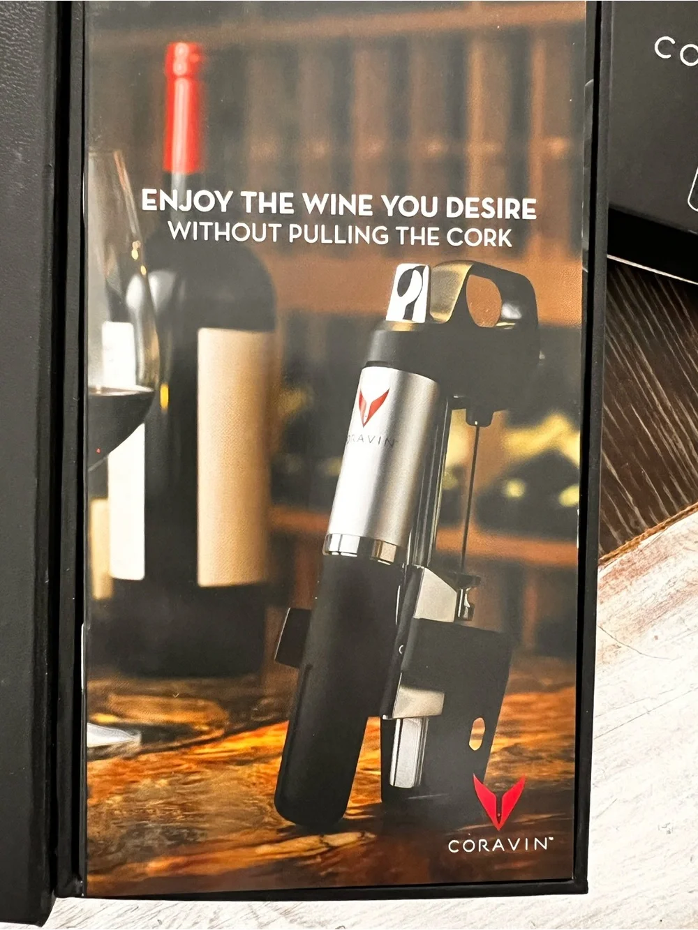 Wine Preservation System - Black/Silver